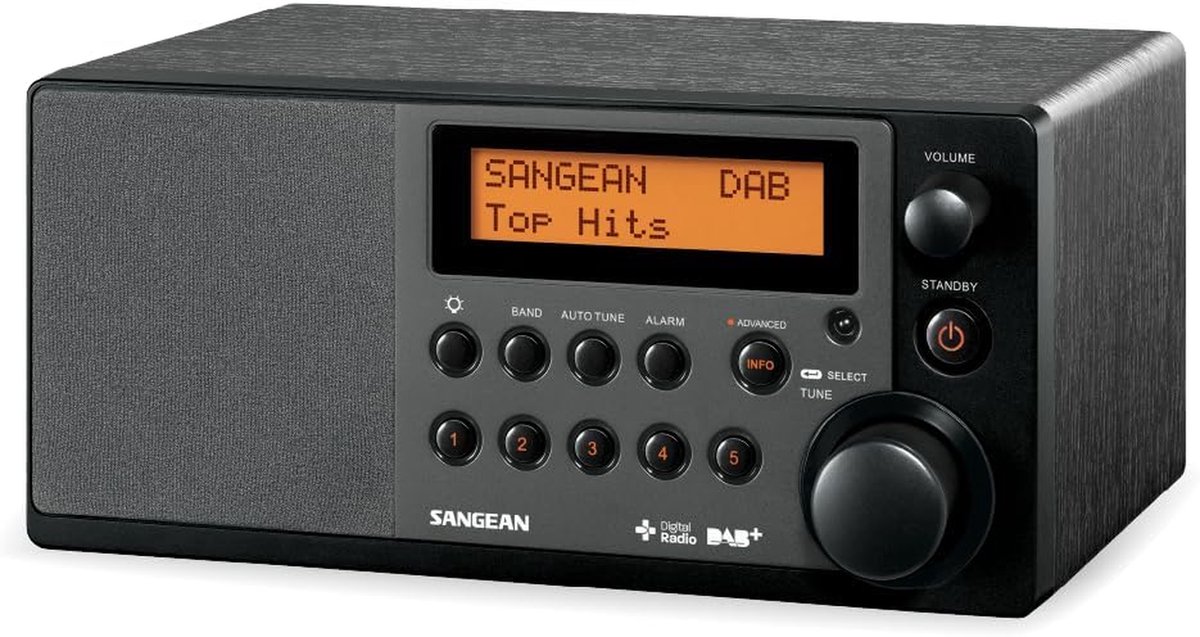DAB+ Tafelradio met Bluetooth en Aux-in | Zwart