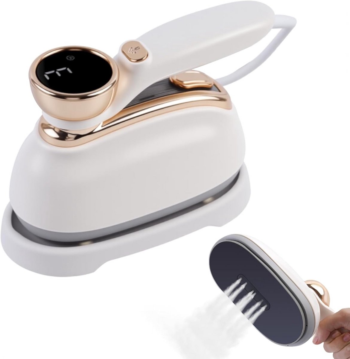 Mini Stoomstrijkijzer 1200W Vouwbaar Draagbaar Compact Reisstomer