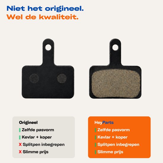 HeyParts - Shimano Remblokken - Geschikt voor Shimano - Resin - B05S — afbeelding 2