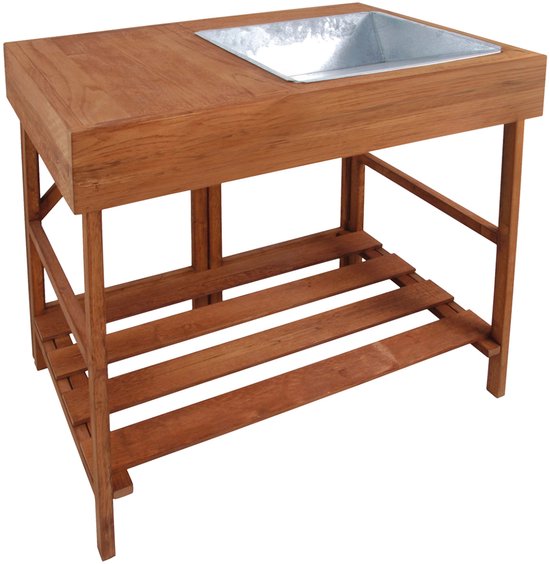 Esschert Design - Table d'empotage en bois dur