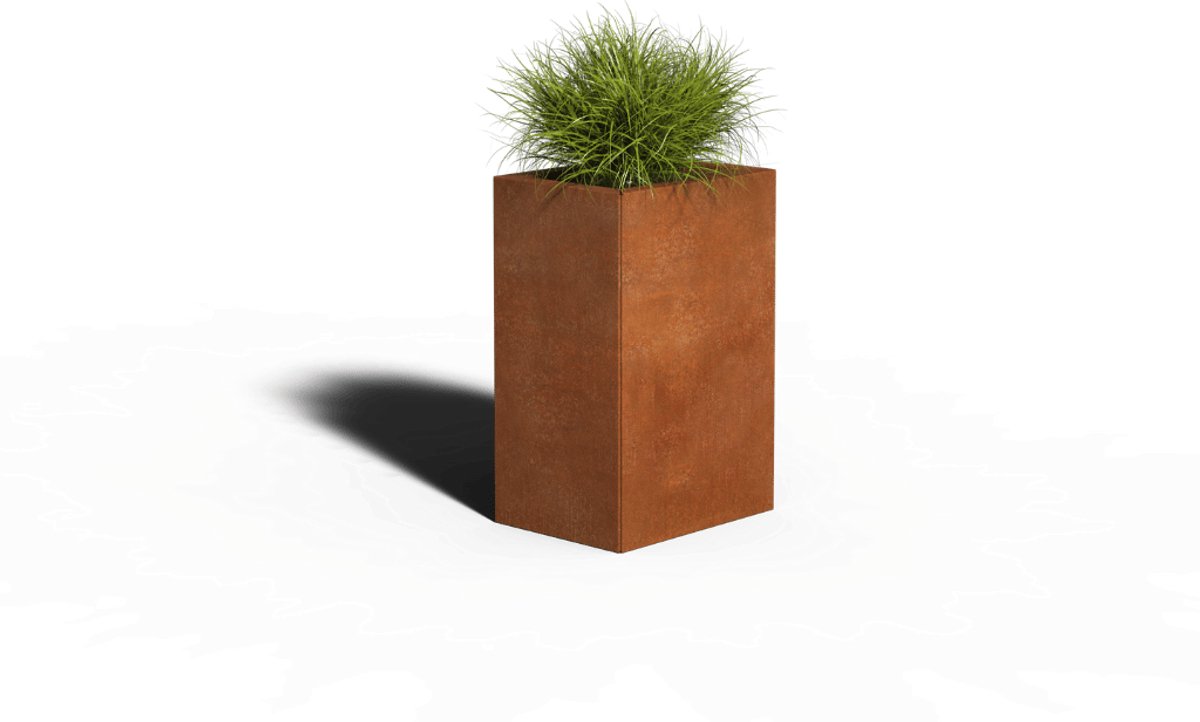 Cortenstaal Plantenbak Rechthoek | 40 x 30 x 40 | Zonder bodem