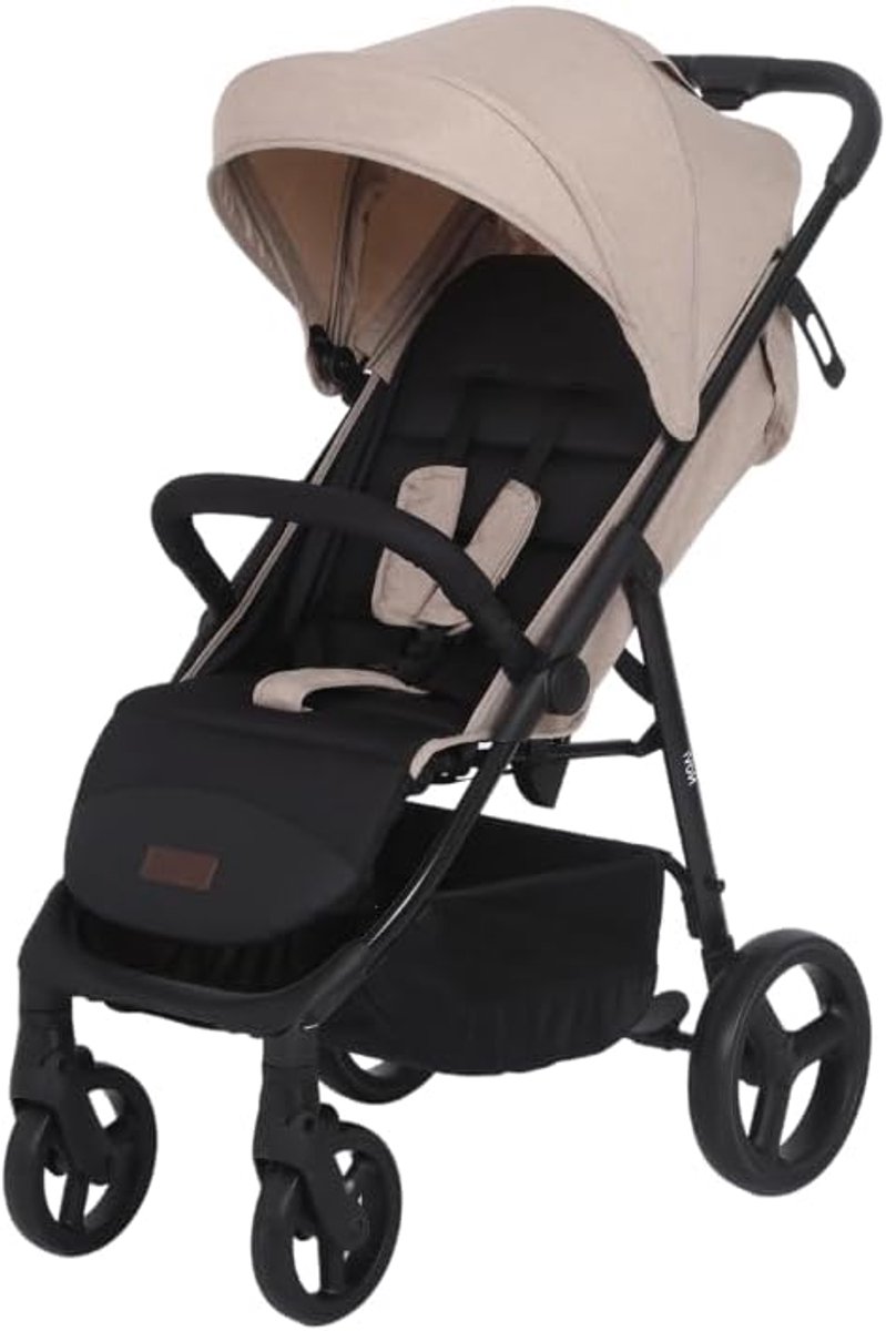 Buggy Grande Go - Reisbuggy Kinderwagen - Compact Vervoer - Verstelbare Rugleuning - 8.6 kg - Beige thumbnail 2