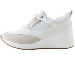 Next - Dames - Forever Comfort® glam sneakers met sleehak - Wit