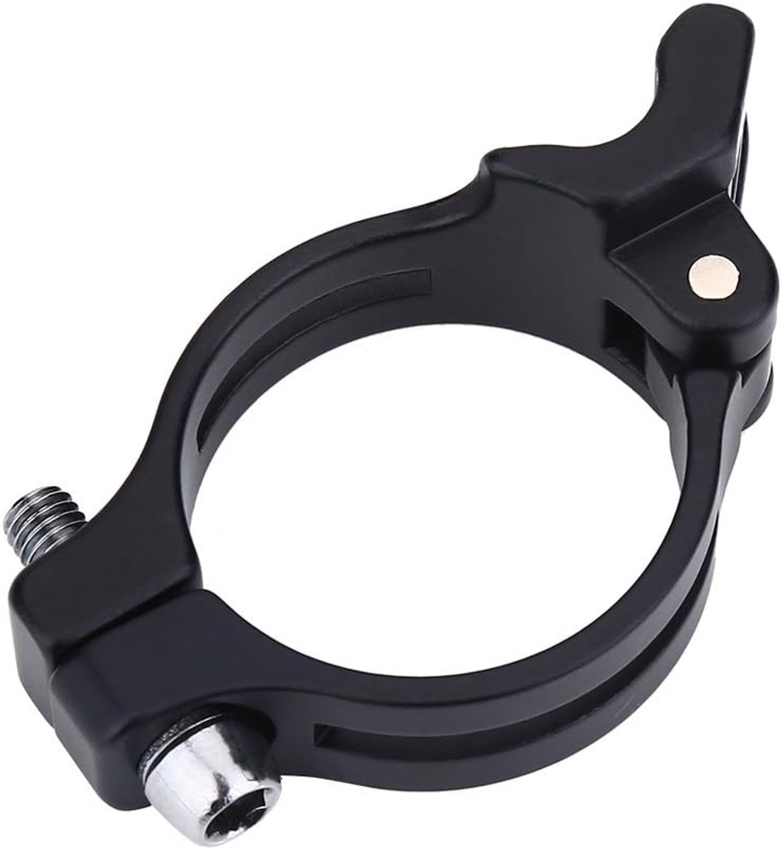 Fietsonderdeel Voorderailleur Klem Adapter 31.8/34.9 mm Zwart Aluminium