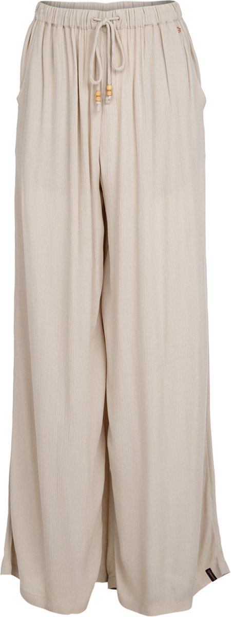 Brunotti - Pantella - Broek Feather Grey - Dames - 100% Viscose - High Waist Fit - Loose Fit - S