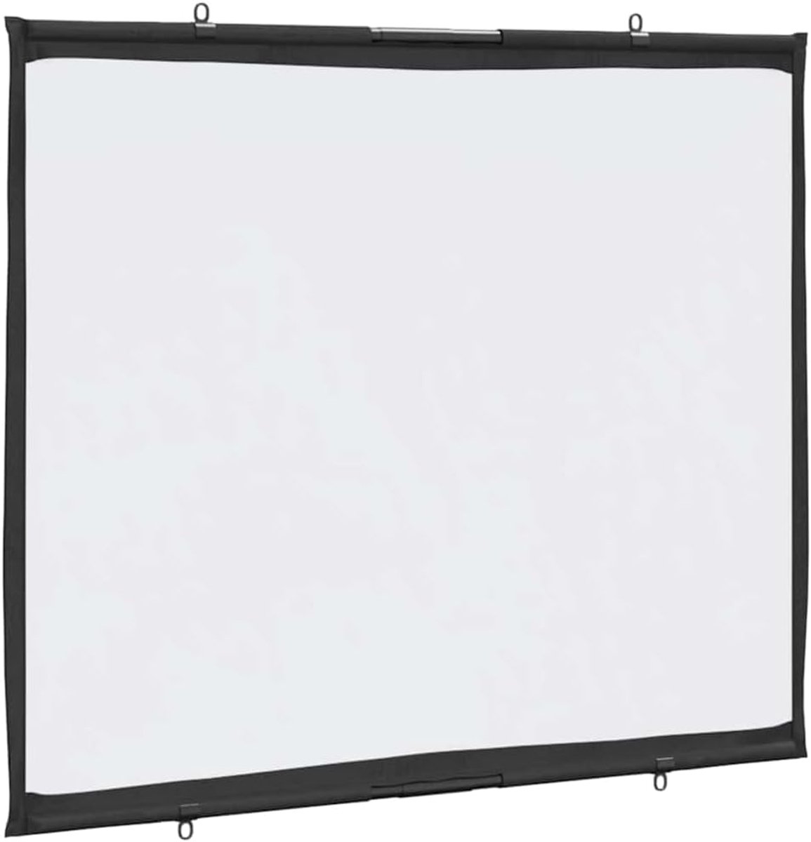 Projectiescherm Wandmontage - Handmatig Scherm - Films Presentaties - Mat Schermoppervlak - 126 x 91 cm - Wit