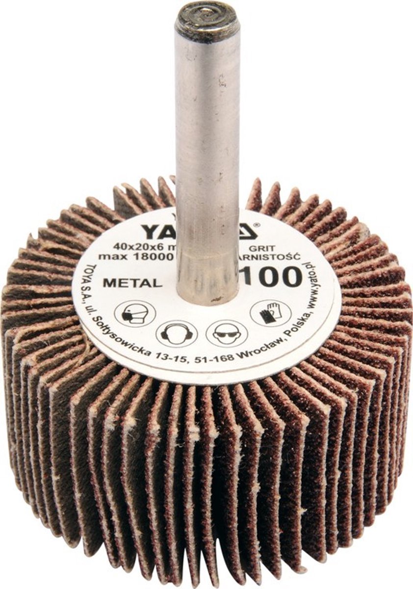 Yato - Schuurschijf - Ø40x20 mm - P120 - Metalen Schacht