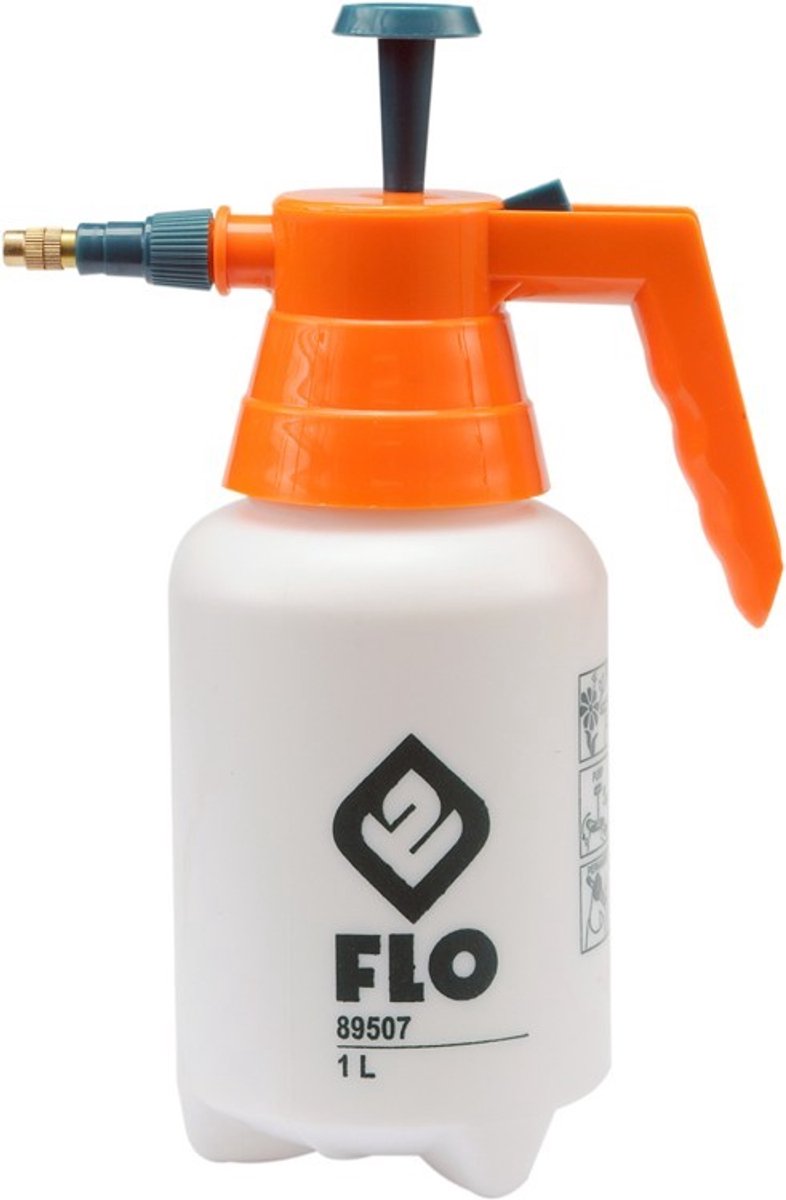 FLO - Handmatige Druksproeier - 1L - Verstelbare Kop - Tuin en Huis