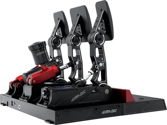 Simagic P1000 Serie - Hydraulisch Simracing Pedaalsysteem - Drie Pedaalconfiguratie - Inverted Installatie - Meerdere Aanpassingen