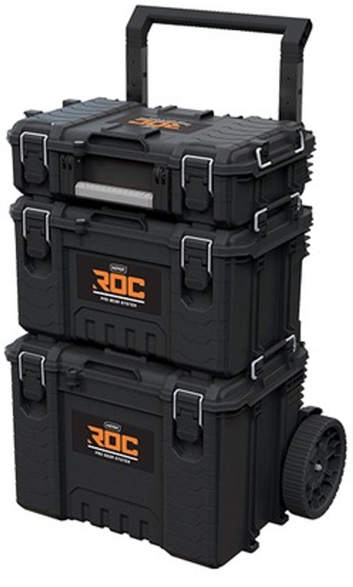 Keter ROC Pro Gear 2.0 - Gereedschapskist Set - 3 Stuks - Moduleerbaar - Weerbestendig