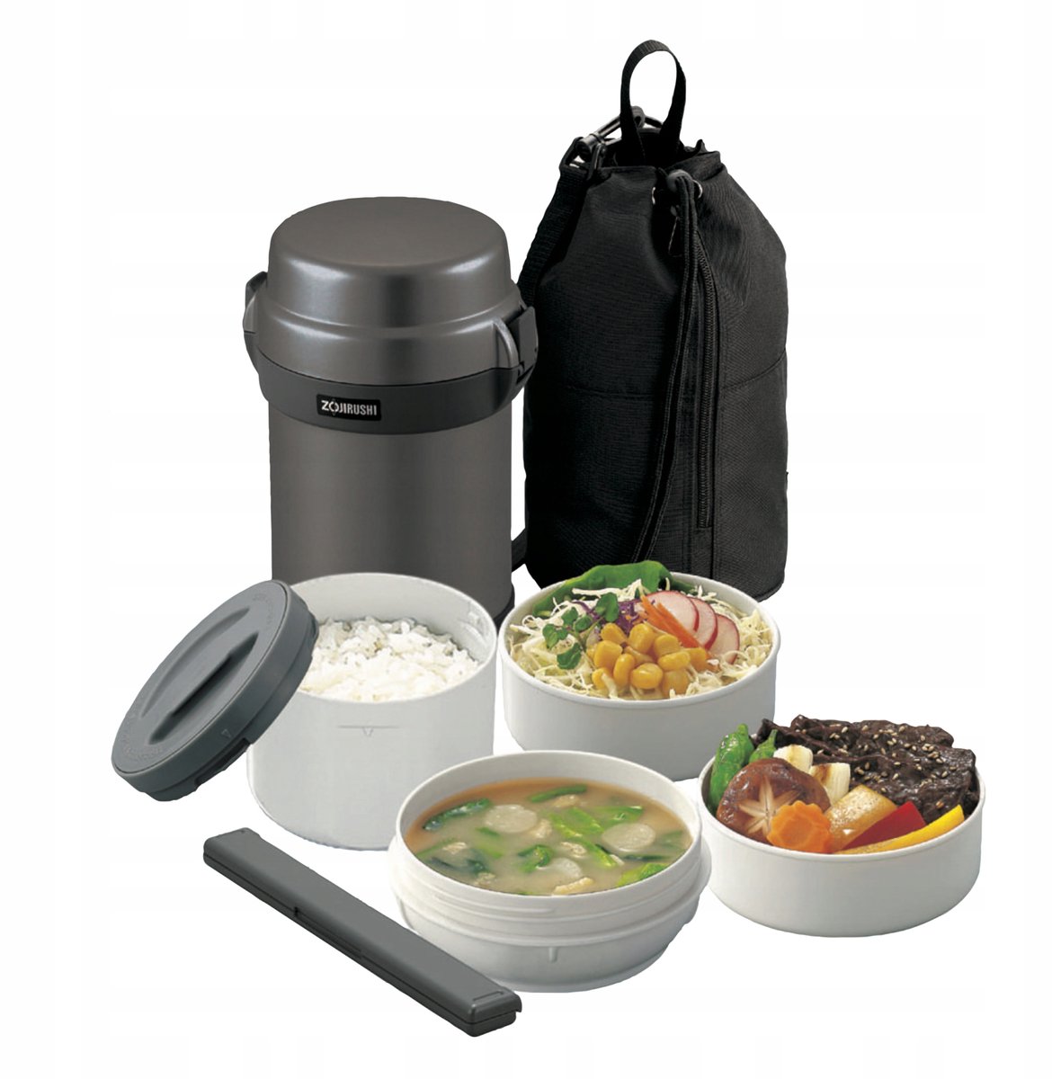 Zojirushi SL-JAF14-HG - Thermosfles - Grafit - 1,23 L - 4 Delen
