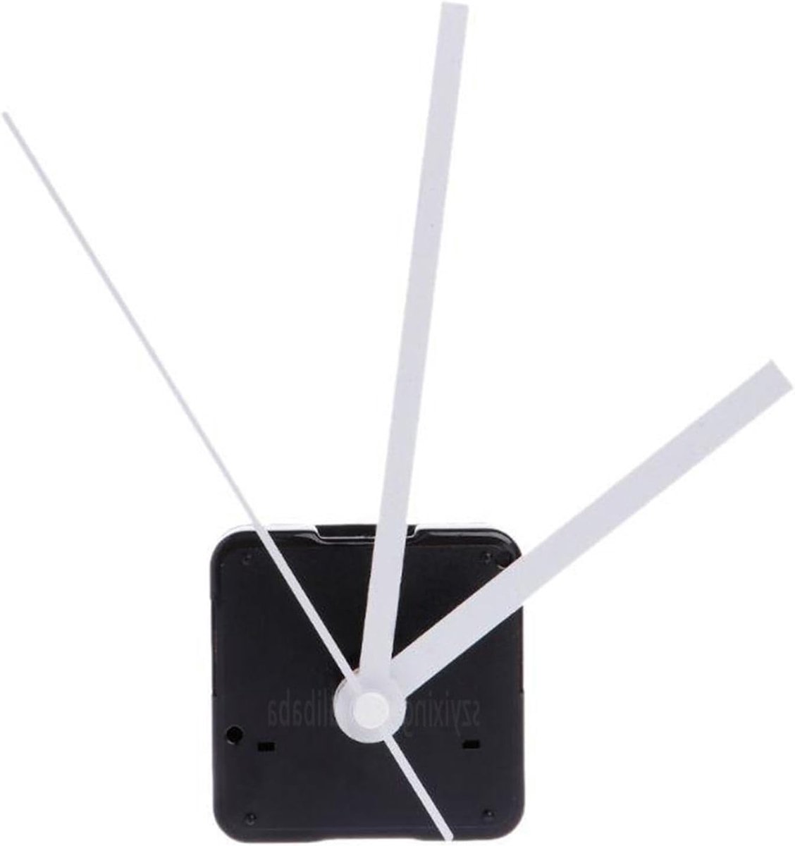 Klok uurwerk - Stille motor - Klok reparatie - Lange schacht - 16x56mm - Wit