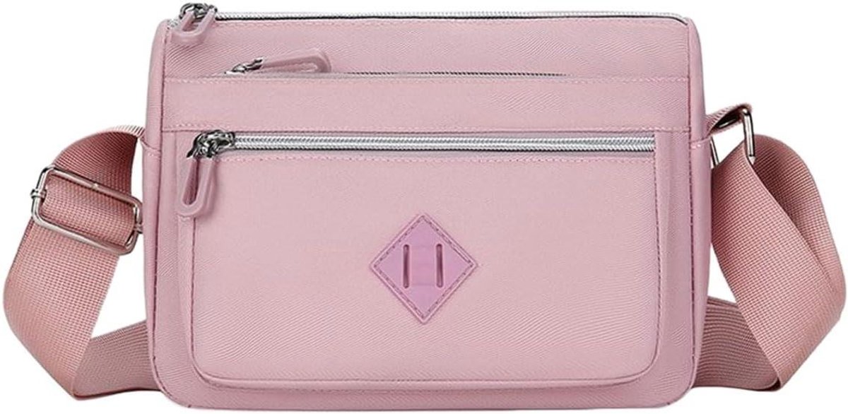 Crossbody Tas Dames - Schoudertas Klein - Mobiele Telefoon - Meerdere Vakken - 20 x 10 x 1 cm