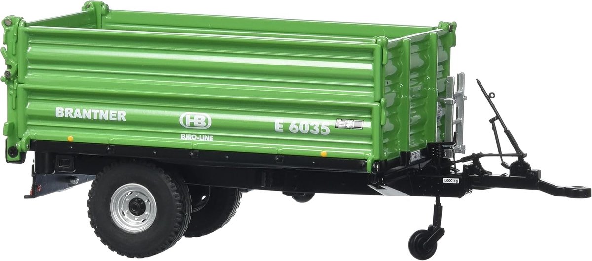Miniatuurvoertuigen - Landbouw Aanhanger - Modelbouw Hobby - Driezijdige Kiepbak - Schaal 1:32 - Groen