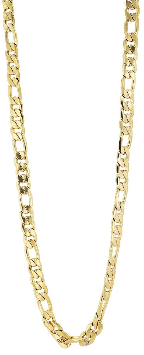 AKZENT Accent Unisex Ketting 5000239 "Sheldon", Figaro ketting, roestvrij staal, gepolijst, goudkleurig,
