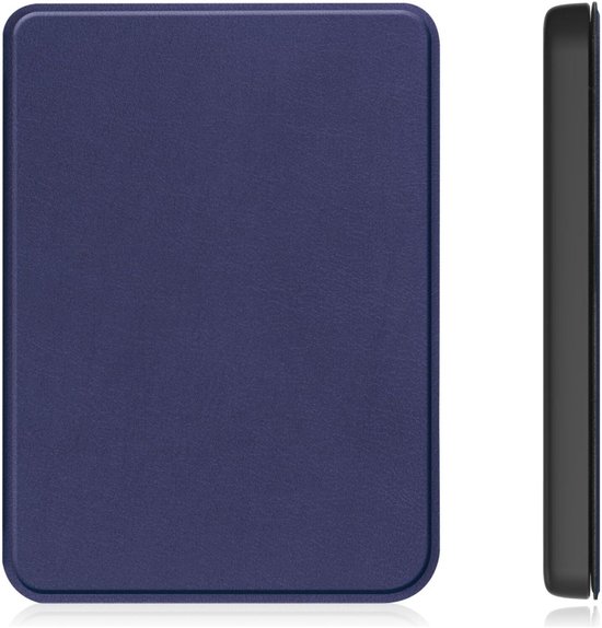 E-Reader Hoes Geschikt voor Kobo Clara Colour / Clara BW - Book Case met Sleep/Wake Functie - Kunstlederen Beschermhoes - Blauw van Merkloos — afbeelding 2