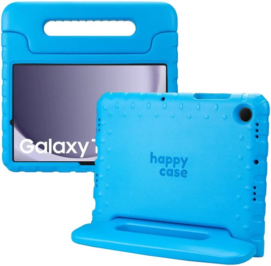 Kinderhoes Samsung Galaxy Tab A11 Plus / A9 Plus Blauw Schokbestendig Foam Handvat Standaard