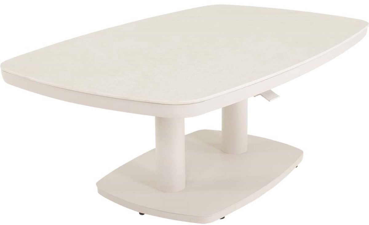 Lesli Living - Tuintafel Geneva - Beige - 135x83cm