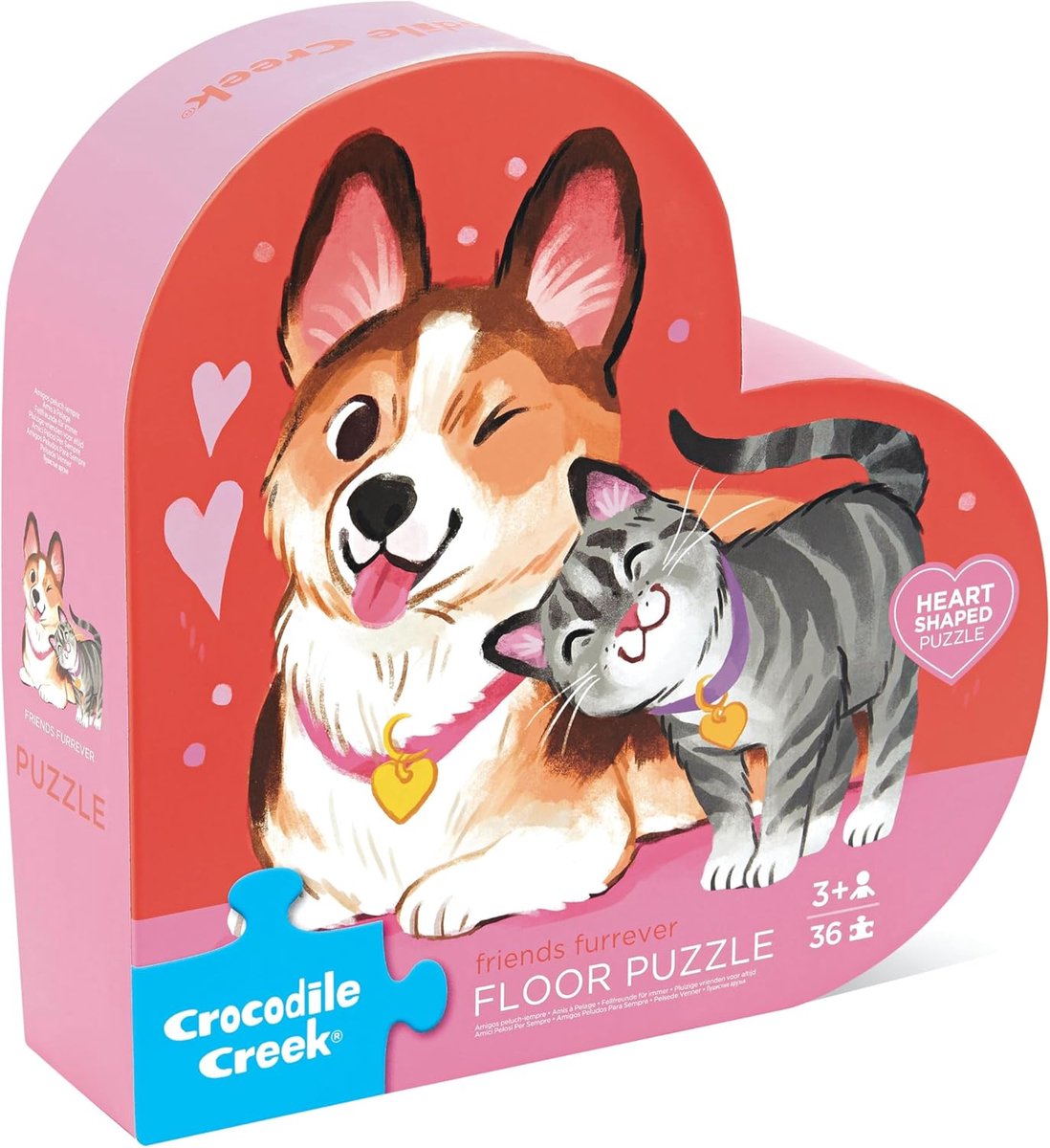 Maxi Puzzel - Legpuzzel Kinderen - Educatief Spel - Grote Delen Puzzel - 48x63 cm - Vrolijke Dieren