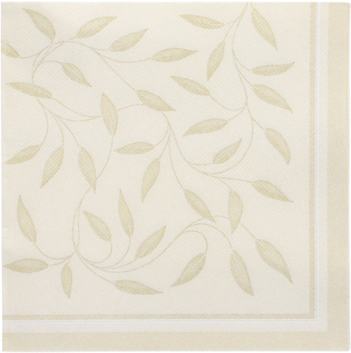 5x 50 Servetten ROYAL Collection 1/4 vouw 40 cm x 40 cm champagne New Mediterran