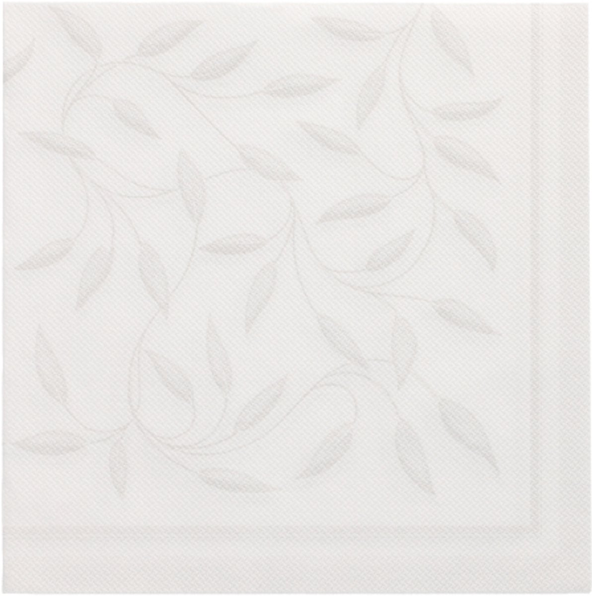 5x 50 Servetten ROYAL Collection 1/4 vouw 40 cm x 40 cm wit New Mediterran