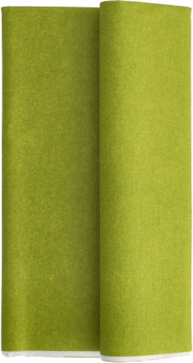 10x Tafelkleed Tissue ROYAL Collection 120 cm x 180 cm olijfgroen