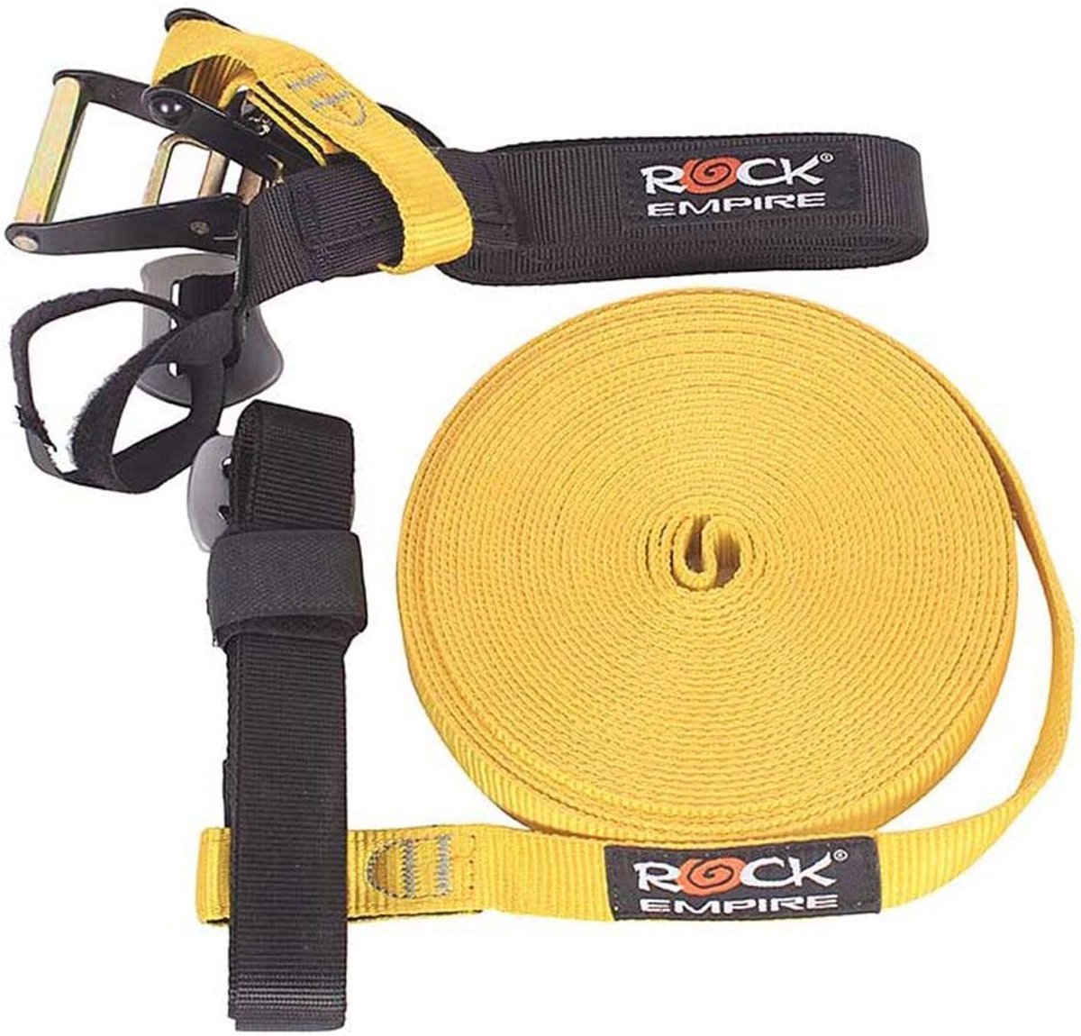 Slackline Kit - Balanslijn Touw - Outdoor Balans - Duurzaam Nylon Materiaal - 20 Meter Lengte