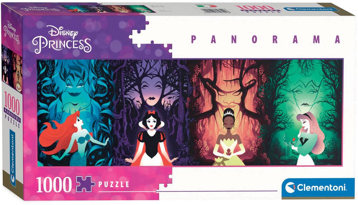 Disney Princess Good vs Evil 1000 stukjes panorama