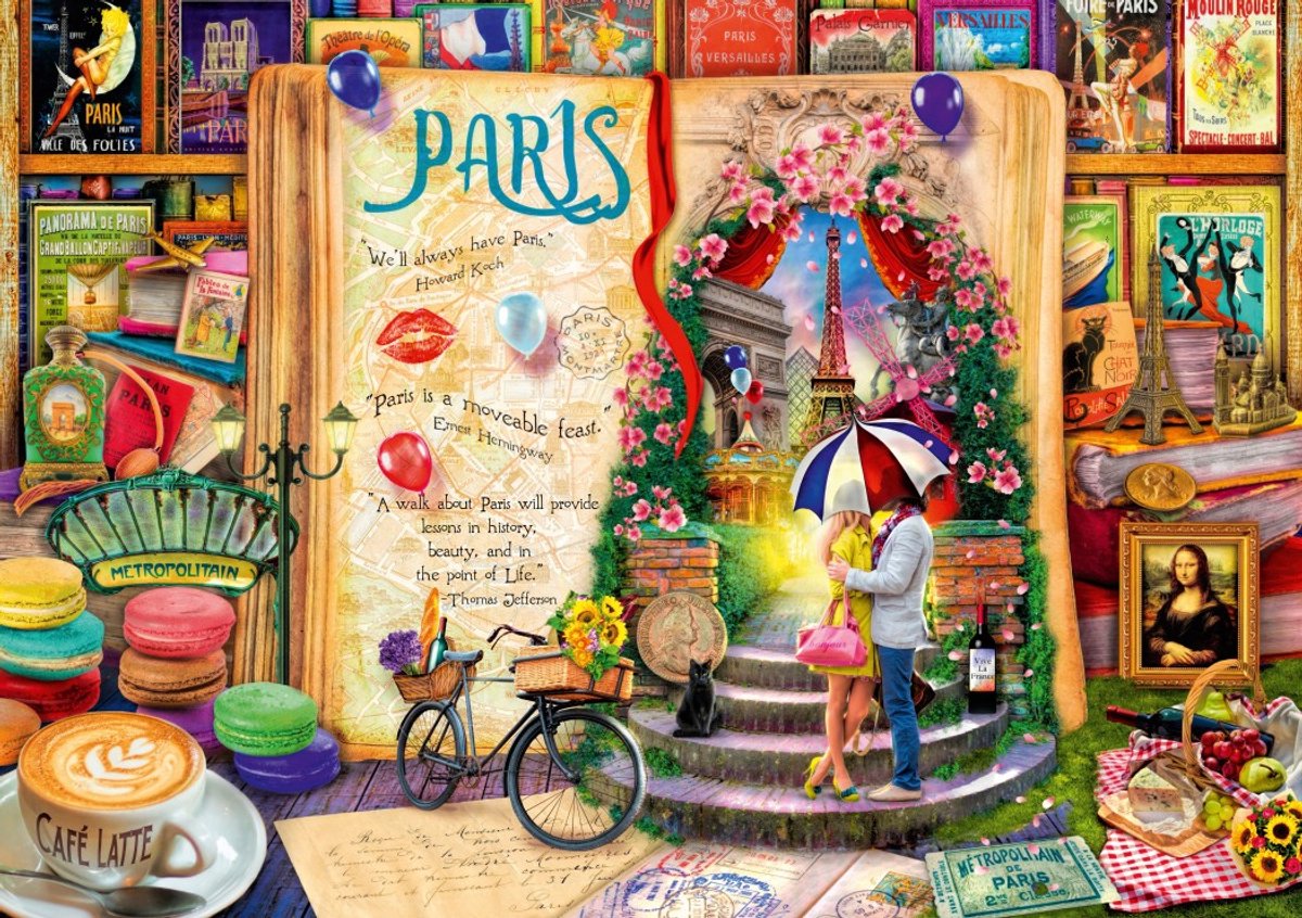 Bluebird Puzzle legpuzzel Life is an Open Book Paris - 4000 stukjes.