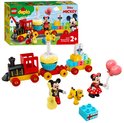 LEGO DUPLO Disney Mickey & Minnie Verjaardagstrein set met Mickey, Minnie, Pluto, cadeautjes en een treinstel met taart.