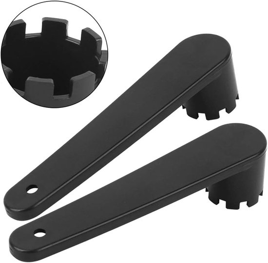Ventiel Sleutel Set - Rubberboot Accessoires - Watersport Onderhoud - Duurzaam Rubber Materiaal - Compact Formaat - Zwart — afbeelding 4