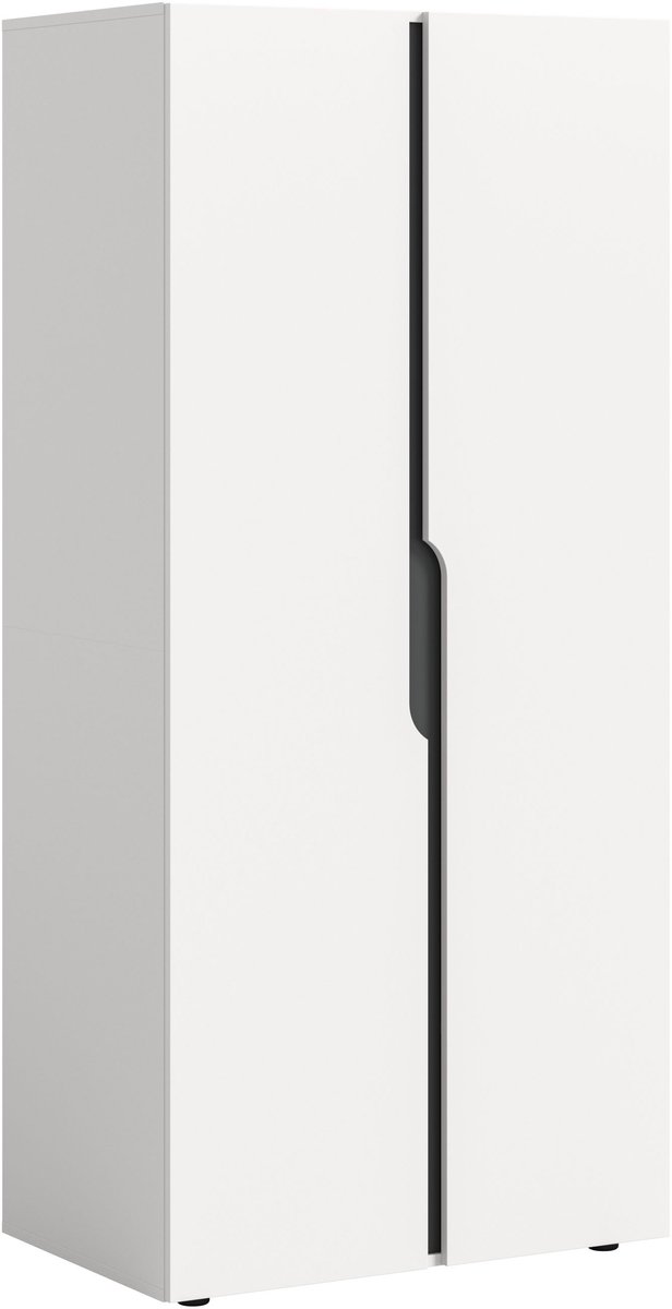 Xonox.Home Kledingkast met 2 deuren Anga wit B/H/D: 80x180x51 cm