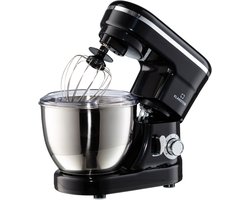 Klarstein Keukenmachine Bella Knetmaschine met 6 Geschwindigkeitsstufen, roermachine uit rvs, Pulsfunktion, planetarischen roersysteem, 3 Rühraufsätze, 1200 W vermogen, zwart - Keukenmachine - 4L - voor Keuken - LED Garde