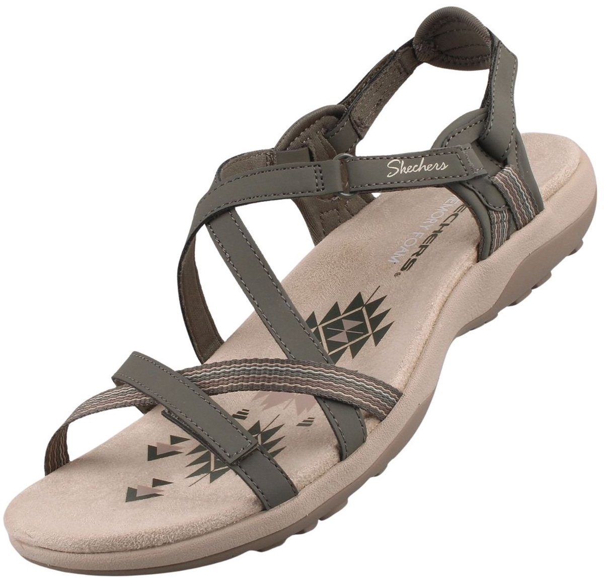 Skechers Reggae Slim - Sun Array damessandaal groen