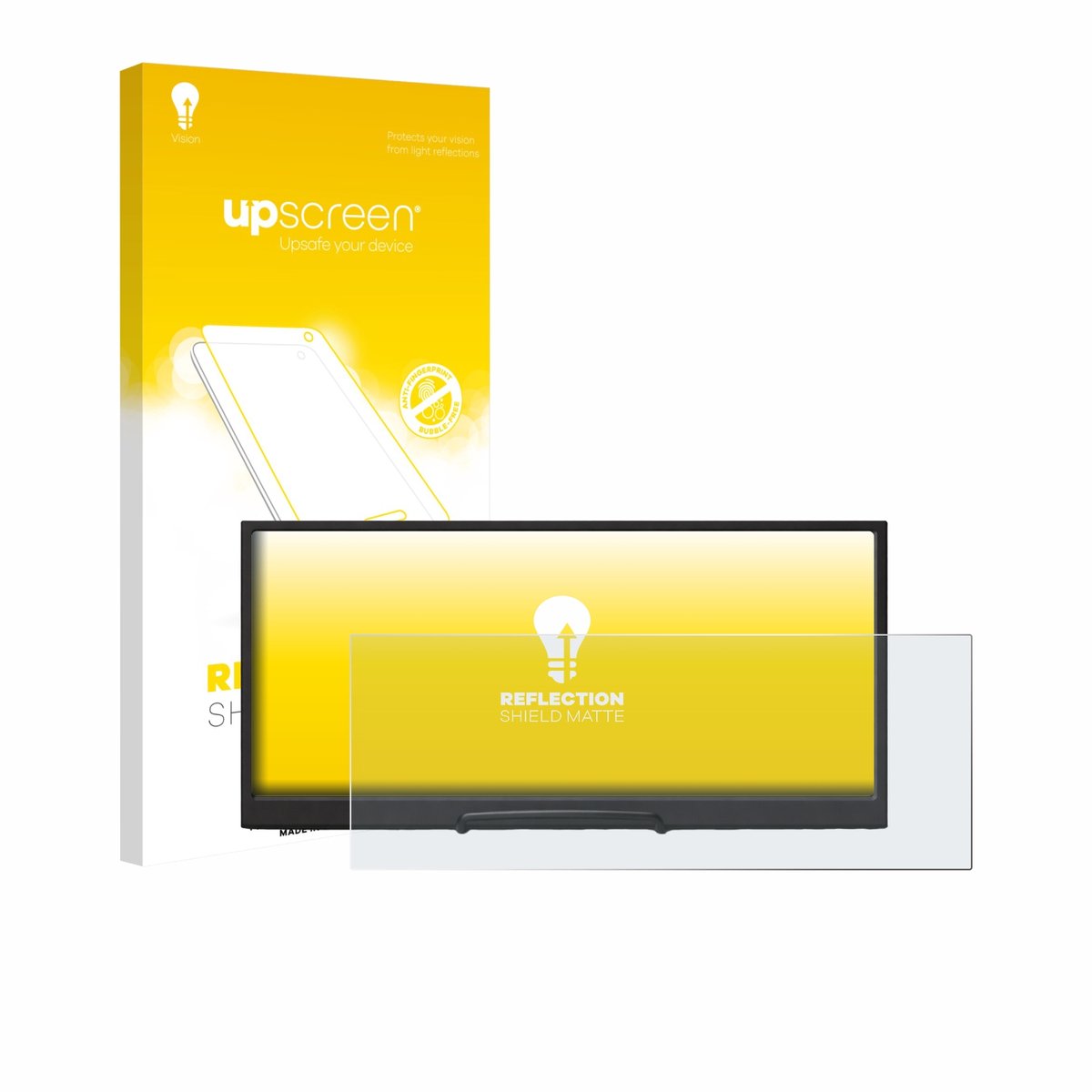 upscreen - Screenprotector voor Prechen HD-123 12,3" - Folie Beschermfolie anti glare matte