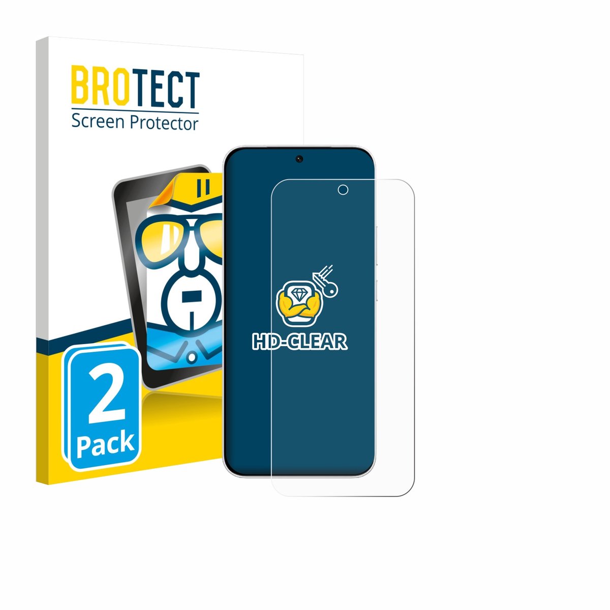 BROTECT - Screenprotector voor Vivo iQOO Z11 - Folie Beschermfolie transparant 2 Stuks