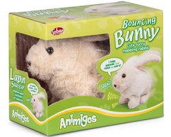 Tobar knuffel konijn speelgoed met springende beweging en geluid.