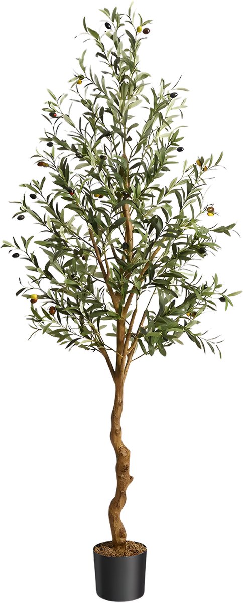Kunstmatige Olijfboom Set 2 Stuks 120/150 cm - Grote Kunstplanten voor Binnen - Woonkamer & Kantoor
