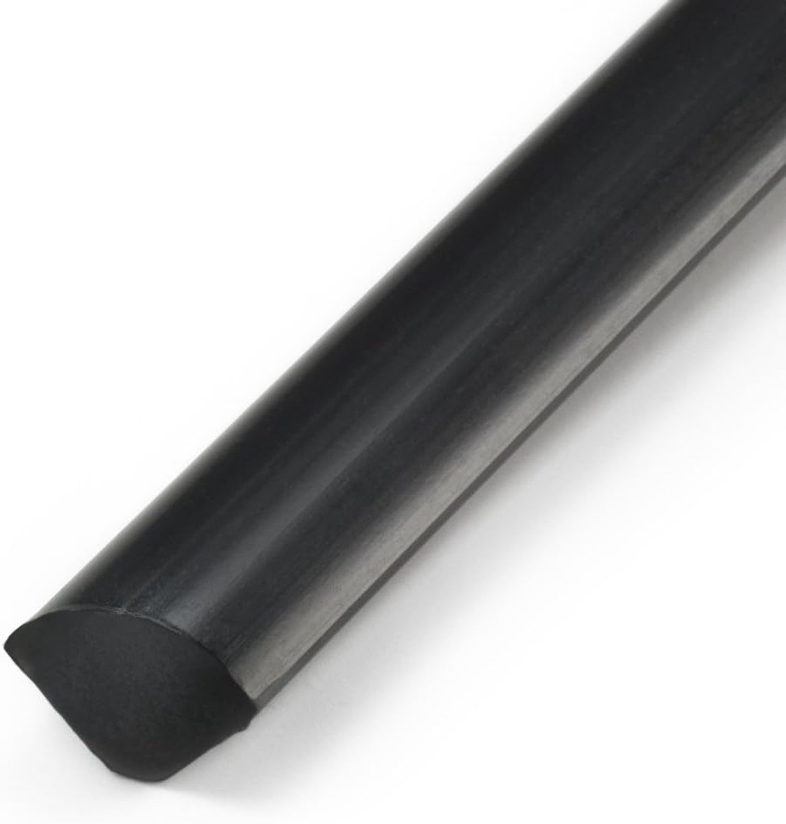 Viertafelstaaf - Kunststof hoekprofiel - Vloer afwerking - 40 meter lengte - 13mm x 13mm - zwart