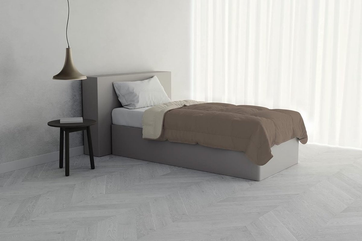 Zomerdekbed - Dekbed - Slaapkamer - Omkeerbaar - 2 x 1.5 meter - Tortora/Panna