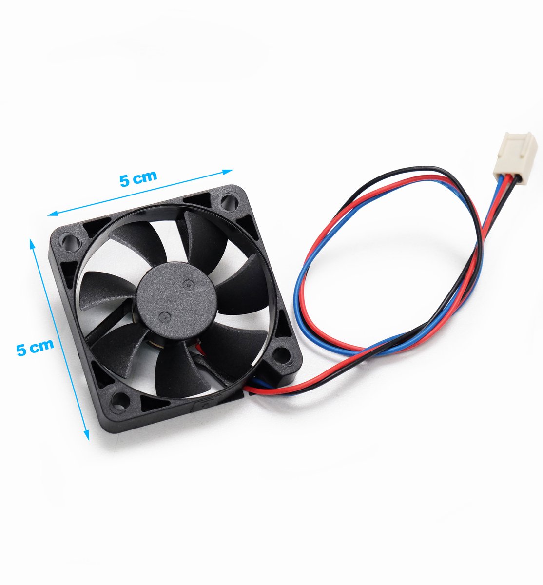 ADDA 5cm Ventilator (50x50x10 mm) Voor Server of Computer 3 Pin/ 5cm Cooling Fan for Server 3 Pin DC 12V / 0.09A / 1.08W