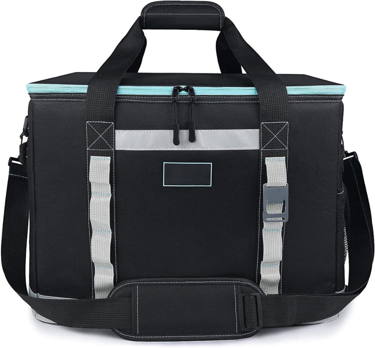 Picknicktas met Opener & Afneembare Schouderriem - Picknickmand - Lunchtas - Lunch Bag - Koeltas - Koelrugtas - Koelrugzak - Cooler Bag - Thermotas - PEVA - 48L - Zwart - van Imperatoris