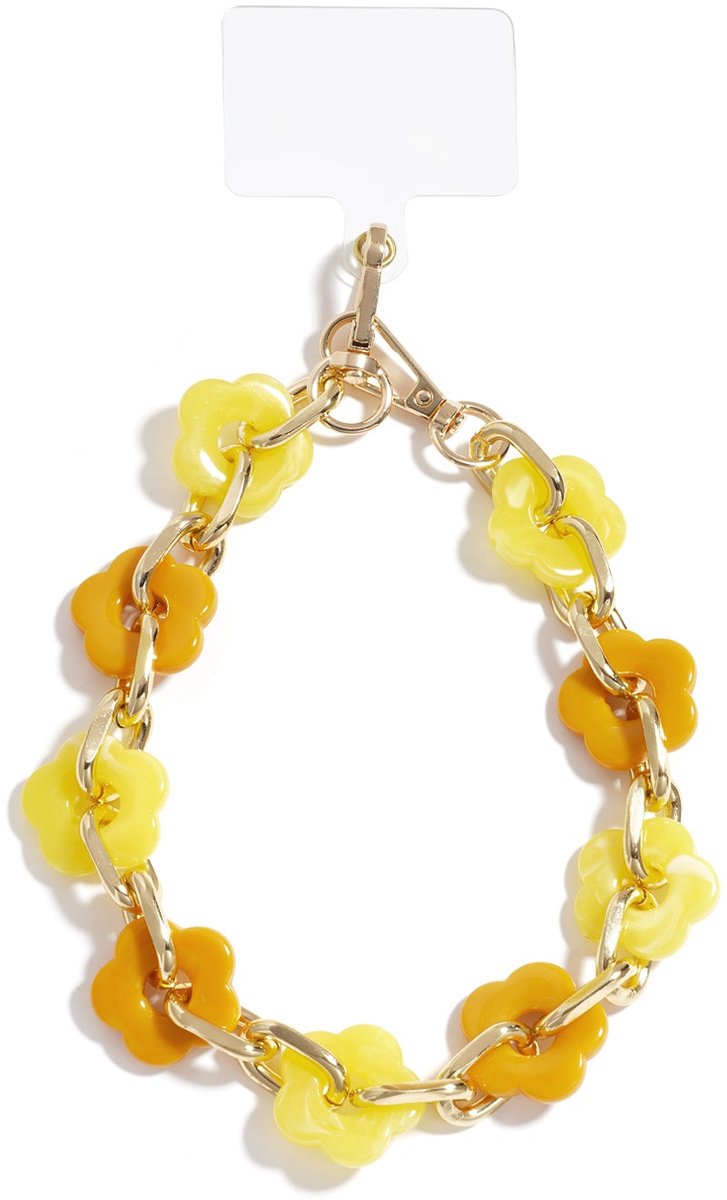 Telefoonsnoeren bloemen casual acryl dagelijkse accessoires - Geel