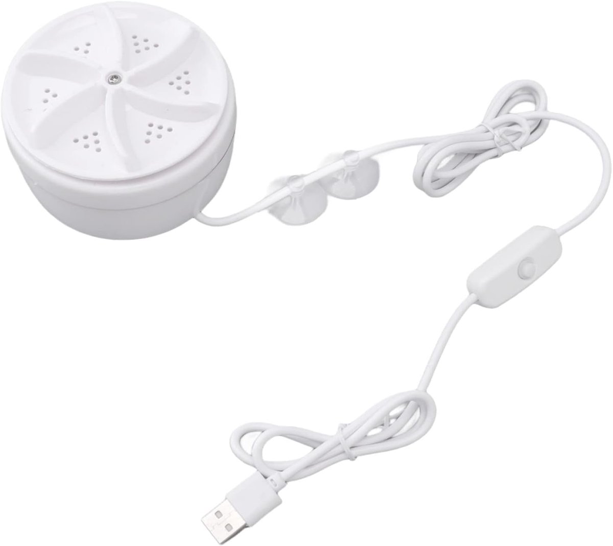 Mini Wasmachine - Draagbare Wasmachine - Snel Kleding Wassen - Ultrasoon Vlekken Oplossen - 9x9x5.5 cm - Wit