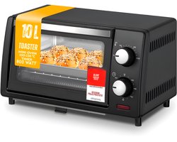 DnA® Mini Oven - Camping Oven - Mini Oven Vrijstaand - Zwart - 37cm x 26cm x 21cm