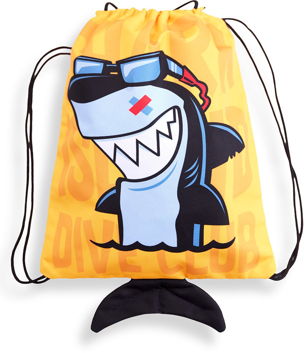Denokids CFF-26Y1-139 Yellow Boys Beach Backpack Bag Shark Printed STD