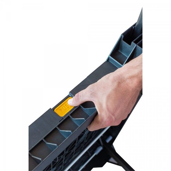 Stanley FatMax folding workbench (load capacity up to 454 kg, with metal feet for maximum stability, large worktop, with practical carrying handle, for quick assembly) FMST1-75672, 101x 60x 78 cm