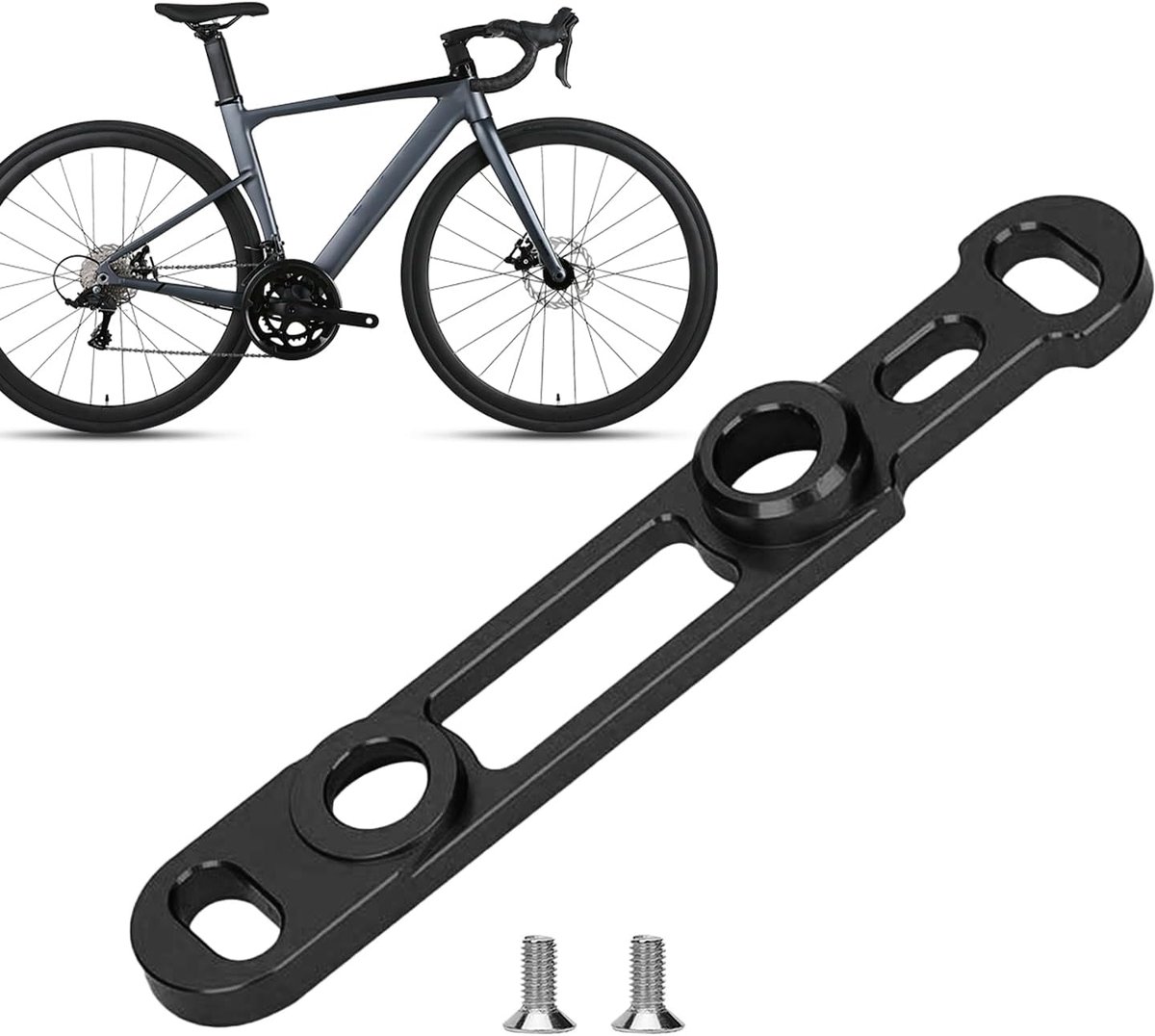 Schijfrem Adapter - Fiets Onderdeel - Remmen Verbeteren - Aluminium Legering - Diverse Afmetingen - Zwart