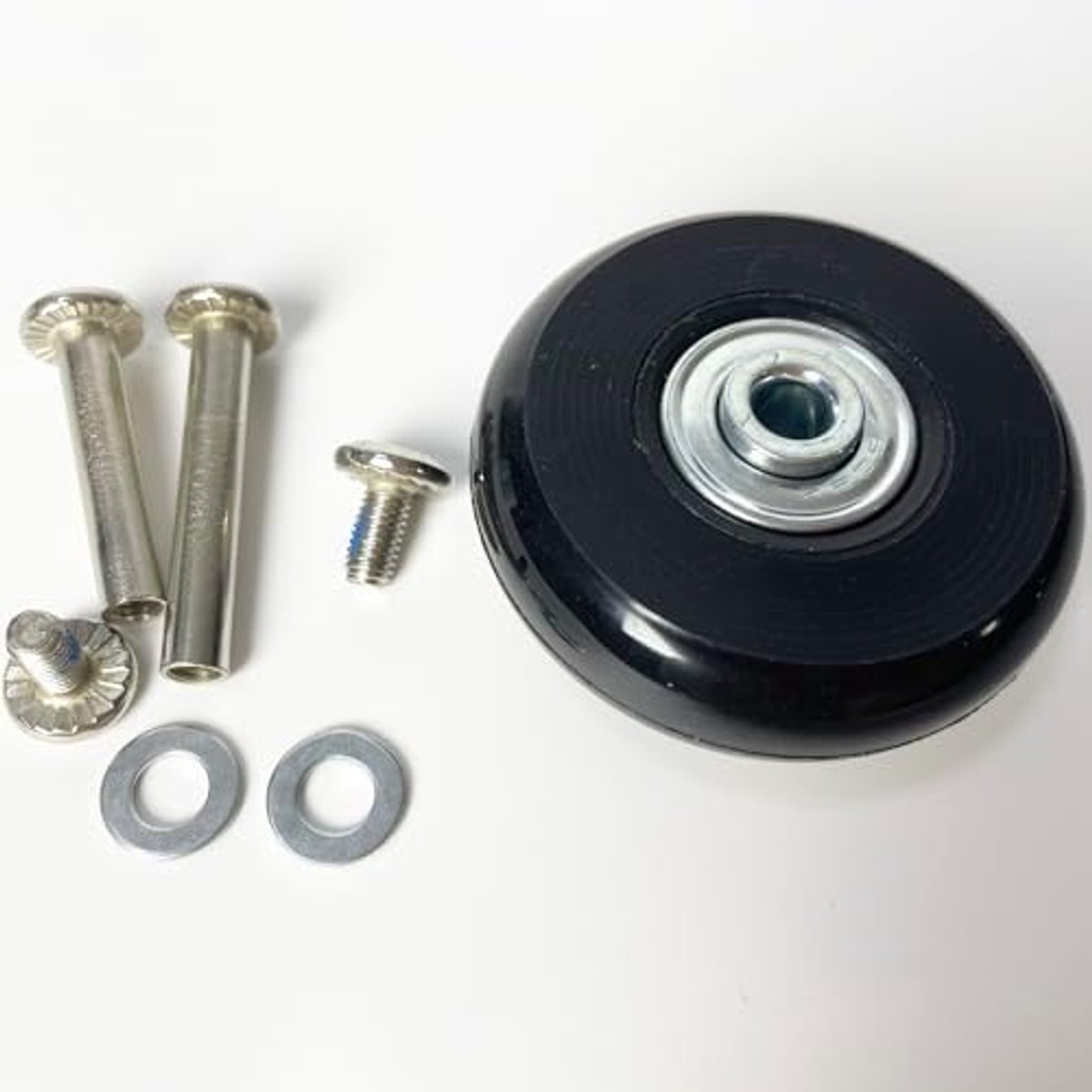 Koffer Wielen Set - Bagage Onderdelen - Reizen Gemak - Stil En Slijtvast - 45mm Diameter - Zwart