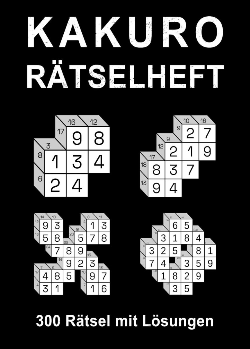 Kakuro Puzzelboek - Logica Puzzels - Hersenkrakers Oplossen - 300 Puzzels Variërend - Zakformaat A6